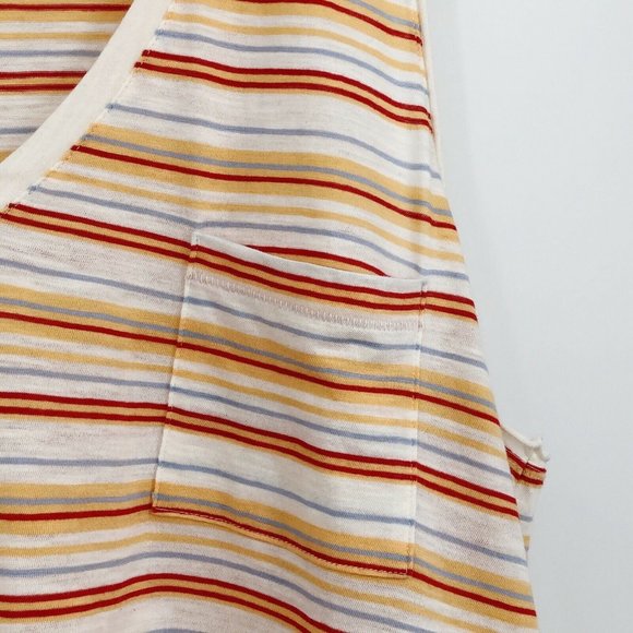 SOLD❣MADEWELL Whisper V Neck Pocket Tank Sz M - Picture 6 of 8